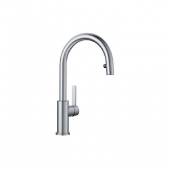 Blanco Candor-S - Single lever kitchen mixer L-Size with Swivel Spout for open water heaters stainless steel brushed 