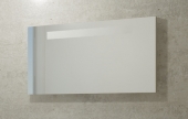 Burgbad Crono - Spiegel mit horizontaler Beleuchtung 1200 x 640 mm weiß hochglanz