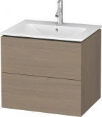 DURAVIT L-Cube - Vanity Unit with 2 pull-out compartments 62x55x481mm terra/terra