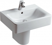 Ideal Standard Connect - Washbasin for Furniture 550x460mm with 1 tap hole with overflow white with IdealPlus