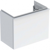 Geberit iCon - Unterschrank für Handwaschbecken 1 Schubl 520x415x307mm weiß hochgl/grau weiß matt