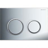 Geberit Kappa21 - Flush Plate for WC and 2 flushes chrome high gloss / chrome silk gloss / chrome high gloss