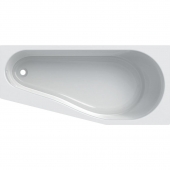 Geberit Renova - Roomsaving bathtub 1600x750mm white