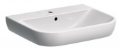Geberit Smyle - Washbasin 600x480mm with 1 tap hole with overflow white with KeraTect