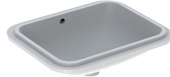 Geberit VariForm - Washbasin 530x440mm without tap hole without overflow white with KeraTect