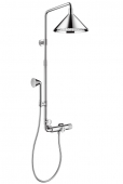 Hansgrohe Axor Front - Showerpipe mit Thermostat und 2jet Kopfbrause chrom