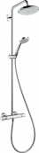 Hansgrohe Croma - Air 1jet Showerpipe mit Brausearm 400 mm schwenkbar DN15 Bild 1