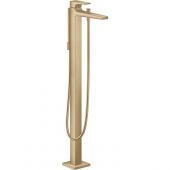 hansgrohe Metropol - Floorstanding Single Lever Bathtub Mixer with 2 outlets brushed bronze