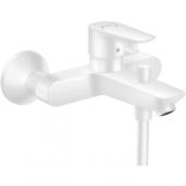hansgrohe Talis E - Exposed Single Lever Bathtub Mixer with 2 outlets white matt