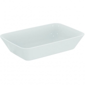 Ideal Standard Connect Air - Countertop Washbasin for Console 600x400mm without tap holes without overflow white with IdealPlus