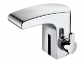 Keuco Elegance - Infrared electronic tap mains powered XS-Size with pop-up waste set chrome