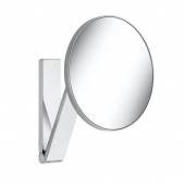 Keuco iLook_move - Cosmetic mirror 5x magnification without lighting brushed nickel