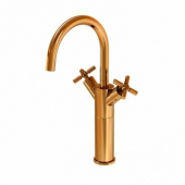 Steinberg Series 250 - 2-handle basin mixer L-Size with pop-up waste set rose gold