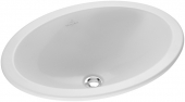 Villeroy & Boch Loop & Friends - Drop-in washbasin for Console 660x470mm without tap holes with overflow white with CeramicPlus