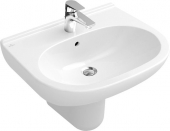 Villeroy & Boch O.novo - Washbasin 550x450mm with 1 tap hole with overflow white with CeramicPlus