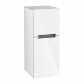Villeroy & Boch Subway 2.0 - Side cabinet with 1 door & 1 drawer & hinges left 354x857x370mm glossy white/glossy white