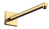 Axor ShowerSolutions - Brausearm DN15 390mm eckig gold-optik poliert 