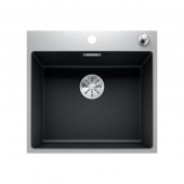 Blanco SUBLINE - Küchenspüle 500-IF/A SteelFrame SILGRANIT mit Ablauffernbedienung schwarz