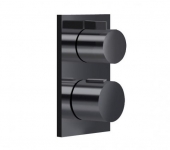Dornbracht IMO | Deque | Symetrics - Concealed Thermostat for 2 outlets black matt