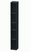 DURAVIT L-Cube - Shelf element with 5 open compartments 180x1400x180mm graphite super matt/graphite super matt
