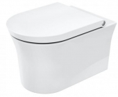 DURAVIT White Tulip - Wall Hung Washdown WC with Rimless white with HygieneGlaze
