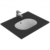 Ideal Standard Connect - Undercounter washbasin 480x350mm without tap holes with overflow white with IdealPlus
