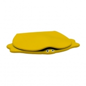 Geberit Kind - WC-Sitz im Tierdesign gelb L-Scharniere edelstahl