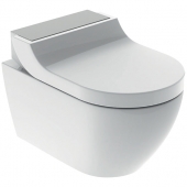 Geberit AquaClean Tuma Comfort - WC-Komplettanlage Wand-WC edelstahl gebürstet