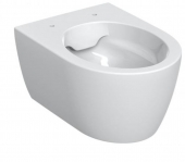 Geberit iCon - Wand-WC Tiefspüler verkürze Ausladung 49cm geschlossene Form Rimfree weiß Tect