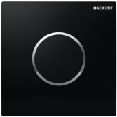 Geberit Sigma10 - Urinalsteuerung mit elektronischer Spülauslösung Netzbetrieb schwarz / glanzchrom