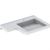 Geberit Renova Comfort - Washbasin 810x550mm with 1 tap hole without overflow white without KeraTect