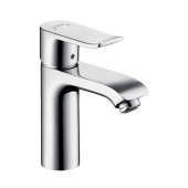 Hansgrohe Metris - Single Lever Basin Mixer 110 for vented hot water cylinders with pop-up waste set chrome