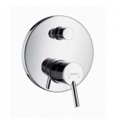 hansgrohe Talis S2 - Concealed single lever bathtub mixer with safety combination for 2 outlets chrome
