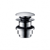 hansgrohe Universal - Push-open valve for washbasin with overflow chrome
