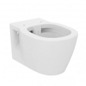 Ideal Standard Connect - Wall Hung Washdown WC without flushing rim white with IdealPlus