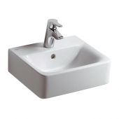 Ideal Standard Connect - Hand-rinse basin 400x360mm with 1 tap hole with overflow white with IdealPlus