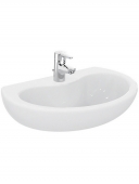 Ideal Standard Contour - Washbasin 600x451mm with 1 tap hole without overflow white without IdealPlus