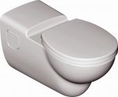 Ideal Standard Contour - Wall Hung Washdown WC without flushing rim white with IdealPlus