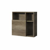 Sanipa 3way - Cube Cabinet with 1 door & hinges left/right 510x510x197mm nebraska oak/nebraska oak