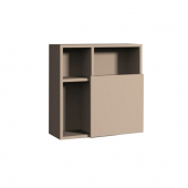 Sanipa 3way - Cube Cabinet with 1 door 510x510x197mm macchiato matt/macchiato matt
