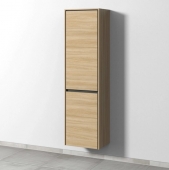 Sanipa Twiga - Tall cabinet with 2 doors & hinges left 475x1713x350mm impresso elm/impresso elm