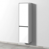 Sanipa Twiga - Tall cabinet with 2 doors & hinges left 475x1713x350mm white gloss/white gloss