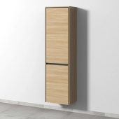 Sanipa Twiga - Tall cabinet with 2 doors & hinges right 475x1713x350mm impresso elm/impresso elm
