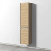 Sanipa Twiga - Tall cabinet with 2 doors & hinges left 375x1713x350mm impresso elm/impresso elm