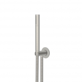Steinberg Serie 100 BN - Handbrausegarnitur mit integriertem Brauseanschlussbogen brushed nickel