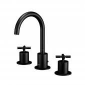 Steinberg Series 250 - 3-Loch-Waschtisch-Armatur mit Ablaufgarnitur matt black