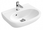 Villeroy & Boch O.novo - Hand-rinse basin Compact 500x400mm with 1 tap hole with overflow white with CeramicPlus