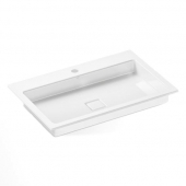 Alape EB - Drop-in washbasin for Console 700x460mm with 1 tap hole without overflow wit without Coating