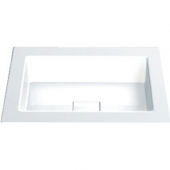 Alape EB - Drop-in washbasin for Console 450x500mm with 1 tap hole without overflow wit without Coating