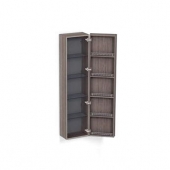 Alape HS - Tall cabinet with 1 door & hinges right 400x1600x320mm walnut/walnut